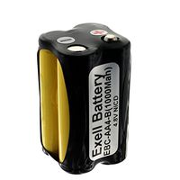 Exell Custom 4.8V 1000mAh NiCd 4xAA Square Button Top Battery Pack