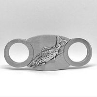 Trout Fishing Cigar Cutter – Double Guillotine Blades – in Gift Box