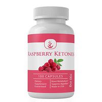Raspberry Ketone (100 Capsules, 700 mg Serving) by Pure Organic Ingredients, Highest Purity & Strength, Boosts Metabolism & Energy, Gluten-Free*