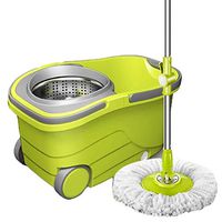 Rotary Magic Mop Bucket, Swivel Mop With Stackable Buckets Microfiber Mops Spin