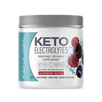 KetoLogic Keto Electrolyte Powder: Sugar Free Electrolyte Supplement For Rapid Hydration, Recovery, Cramps & Energy Boost | NO Carbs, NO Calories, NO Artificial Sweeteners | Raspberry Blend – 45 Serve