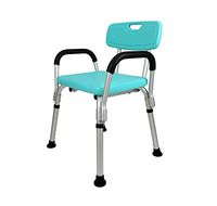 Adjustable Shower Shower Chair with Backrest, Elderly Pregnant Women Bathroom Non-Slip Barrier Height Shower Stool Green Independent Flow Assist