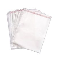 KiHomy 11X14 Clear Cello Bags Resealable Pouches 100 Pack