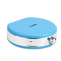 Contact Lens Box, TONSEE Retro Contact Lens Case Travel Kit Holder with Mirror (Blue)