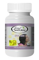 DHA 1000mg 200 Count Bottle of Softgels [12 Bottles] by Total Natural, Safe and Natural Cognitive Health Supplement for Men and Women, GMP Premium Ingredients