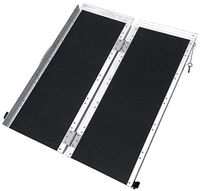 Hapelo Single Multi-Fold Antiskiding Scooter Mobile Wheelchair Ramp，3' Door Construction Design ramp, Access for Minivan