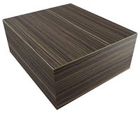 Personalized Visol Vernazza Zebrawood PVC Veneer Desktop Humidor - Up to 25 Cigars with Free Laser Engraving (Diamond Monogram)