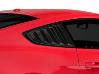 SpeedForm Vintage Quarter Window Louvers - Matte Black - for Mustang 2015-2020 Fastback