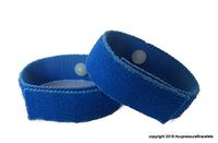 Motion Sickness Acupressure Bracelets for Seasickness and Nausea Symptoms, Ideal for Wet/Dry Conditions (Pair) Royal Blue (Large 9")