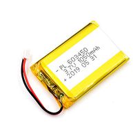 AKZYTUE 3.7V 1050mAh 603450 Lipo Battery Rechargeable Lithium Polymer ion Battery Pack with JST Connector