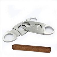 Guillotine Cigar Cutter, Stainless Steel Double Blade Cigar Scissors, Double Blade for a Precise Perfect Cut, Cigar Punch Keychain, Best for Gift