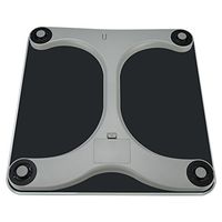 Digital Electronic Body Weight Scale Steel Protective Glass Pure Color 400 Pound for Body Weight, Body Fat,Water,Muscle,BMI,Bone Mass and Calorie Fat Loss Monitor by Design (Black)