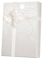Pearl White Swirl Wedding Gift Wrap Paper - 15 Foot Roll