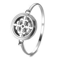 Stainless Steel Diffuser Locket Bracelet Scent Last Air Freshener Aromatherapy Essential Oil Diffuser Bracelet GCVA-454 (B)