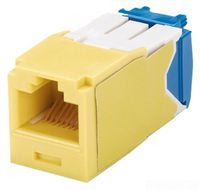 Panduit CJ6X88TGYL Category-6A 8-Wire TG-Style Jack Module, Yellow