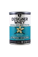 Designer Protein 100% Premium Whey Protein Powder, French Vanilla, 12-Ounce (Pack of 2)