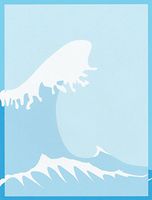 Ocean Waves Stationery Printer Paper 26 Sheets