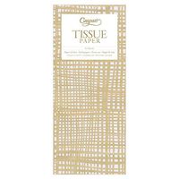Caspari Raffiné Tissue Paper in Gold, 8 Sheets Included