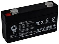 SPS Brand 6V 1.3Ah Replacement Battery for B & B Battery BP1.2-6