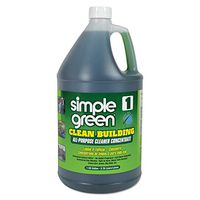 Simple Green Clean Building All-Purpose Cleaner Concentrate, Unscented, 1 Gallon, Case of 2