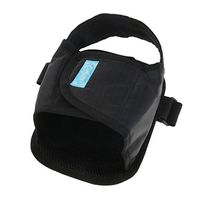 dailymall Antislip Wheelchair Footrest Cushion Foot Pedal Strap Adjustable Safety Shoe - Black