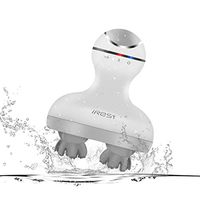 iRest Electric Scalp Massager Handheld Portable IPX7 Waterproof with 4 Rotating Heads & 84 Nodes for Stimulating Hair Growth Stress Release Full Body Massage