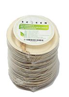 ECOGEN 6 Inch Round(Pack of 25) Disposable Bamboo,Areca Palm Leaf Plates, Disposable Dinner, Appetizer, Luncheon, and Party Dinnerware, Eco-Friendly and Compostable, Rustic Party, Event, or Picnic Use