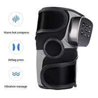 Portable Cordless Knee Joint Massager with Heating Airbag and Vibration Rheumatic Osteoarthritis Arthrits Chargeable Knee Care Physiotherapy Massage Tool,Black