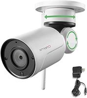 xmartO WP2024 [Pan Tilt & Built-in Audio] Add-on 1080p HD Wireless Pan Tilt Outdoor Security Camera 4mm Lens, 180° Pan and 55° Tilt Remote Control, 4X Digital Zoom and 80' IR Night Vision