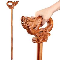 Walking Stick Elderly Climbers Travel Crutches Traveler Cane Men Environmental Protection Peach Ergonomic Design Smooth Surface Mahogany