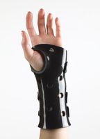 Corflex Poly Cast Wrist/Hand Orthosis (black) Small Right 6-7"