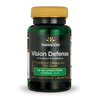 Swanson Vision Defense Antioxidant Vision Health Supplement Lutein Zeaxanthin Astaxanthin Broccoli Extract Bilberry Extract 60 Softgels Sgels