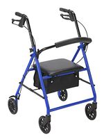 Drive Medical Rollator with Wheels, Blue