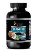 Fat Loss Burner - Extra Virgin - Coconut Oil 3000mg - Coconut Oil Extra Virgin - 1 Bottle 60 Softgels