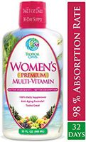 Women's Premium Liquid Multivitamin, Superfood, Herbal Blend - Anti-Aging Liquid Multivitamin for Women. 100+ Ingredients Promote Heart Health, Brain Health, Bone Health -1mo Supply