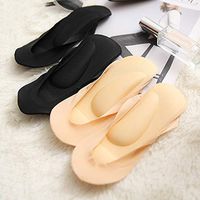 Massage Socks,3 Pairs Arch Support 3D Socks, Foot Massage Health Care for Women Summer Autumn Orthopedic (Black+Deep Skin+ Light Skin)