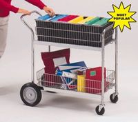 Charnstrom Medium Wire Basket Mail Office Cart (M106)