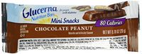 Glucerna Nutrition Bars Mini Snacks, Chocolate Peanut, 6 Bars, 0.70 oz (20g) Each
