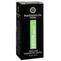 Pure Essential Oil Works Detox Blend, 100% Pure, Natural, Paraben-Free and Therapeutic Grade with Euro-Style Dropper, 0.33 Ounces