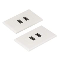 HDMI Wall Plate, MACTISICAL 2-Pack Gold Plated 4K, 3D HDMI Wall Plate with 2-Port