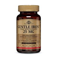 Solgar Gentle Iron, 180 Vegetable Capsules - Ideal for Sensitive Stomachs - Non-Constipating - Red Blood Cell Supplement - Non GMO, Vegan, Gluten Free, Dairy Free, Kosher - 180 Servings