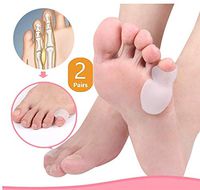 2 Pairs Little Toe,Little Toe Guard (Tailor's Bunion) - Shield Spacers -Fast Pain Relief - Wear with Shoes