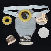 Colostomy Bags Two Pieces System Olostomy Bag with Belt and Clamps Opaque Color