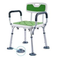 ZHAO XIN Shower Chair with Arms and Back | Adjustable Height Medical Bath Tool | Anti Skid and No Slip Bathtub Seat | for Handicap,Disabled, Seniors and Elderly (Color : C)