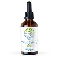 Wood Betony A120 Alcohol Herbal Extract Tincture, Organic Wood Betony (Stachys officinalis) Dried Top (4 fl oz)