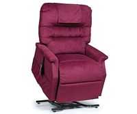 Golden Technologies Monarch PC-355M Medium Lift Chair 3-Position Recliner - PR355-MED Heat and Massage Rosewood Red Fabric - in-Home Delivery and Setup
