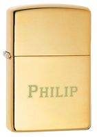Personalized Zippo high Polished Solid Brass Lighter with Free Engraving