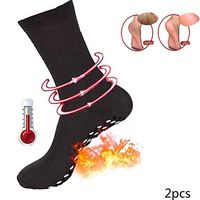 FAAF Thermal Sport Socks, Soft Magnetic Therapy Self Heating Magnetic Socks Comfortable and Breathable Winter Ski Fitness/2 Pair