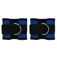 Ankle Strap Belt, InKach Sports Ankle Anchor Strap D-Ring Gym Leg Pulley Strap Lifting Fitness Strength Ankle Brace Support (Blue)