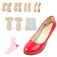 Anti-Slip & Anti-Rub 4 Pairs High Heel Cushions Pads Heel Shoe Grips Liners, Self-Adhesive Ball of Foot Insoles Back Heel Inserts Stickers Metatarsal Pads Prevent Blisters (4 Pairs, Black)